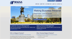 Desktop Screenshot of magnafinance.com